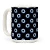 Evil Eye Pattern Black Coffee Mug Evil Eye Pattern Black Coffee Mug