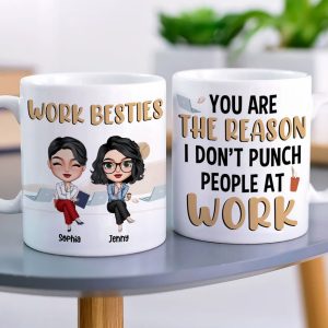 Exceptional Coworker, Best Work Friend, Personalized Coffee Mug, Perfect Gifts For Coworker