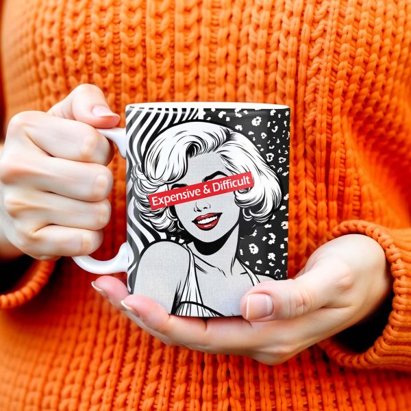 Expensive & Difficult Pop Art Style Mug - Personalized Custom Coffee Mug - DTG006_MG Expensive & Difficult Pop Art Style Mug - Personalized Custom Coffee Mug - DTG006_MG