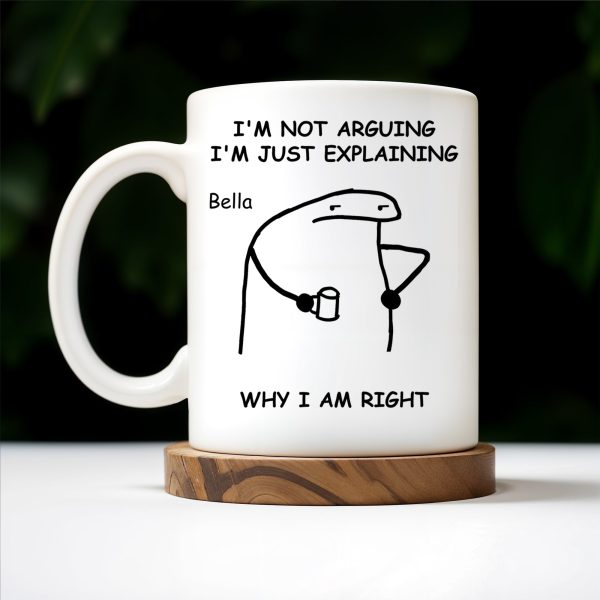 Explaining Why I Am Right Dinosaur Design - Personalized Custom Coffee Mug - COL040_MG Explaining Why I Am Right Dinosaur Design - Personalized Custom Coffee Mug - COL040_MG
