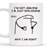 Explaining Why I Am Right Dinosaur Design - Personalized Custom Coffee Mug - COL040_MG Explaining Why I Am Right Dinosaur Design - Personalized Custom Coffee Mug - COL040_MG