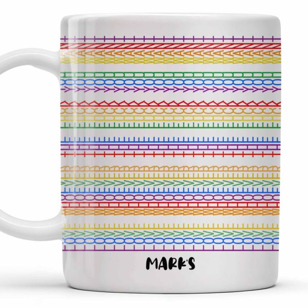 Express Yourself With Colorful Patterns - Personalized Custom Coffee Mug - CPL381_MG Express Yourself With Colorful Patterns - Personalized Custom Coffee Mug - CPL381_MG