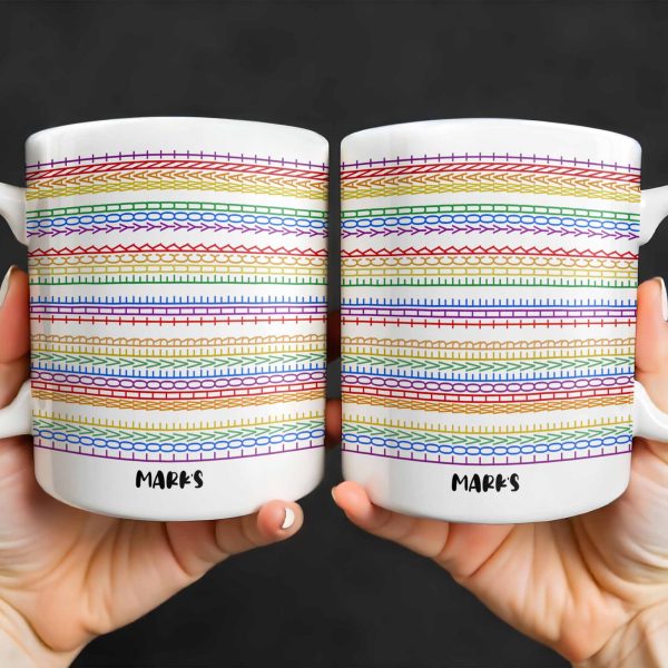 Express Yourself With Colorful Patterns - Personalized Custom Coffee Mug - CPL381_MG Express Yourself With Colorful Patterns - Personalized Custom Coffee Mug - CPL381_MG