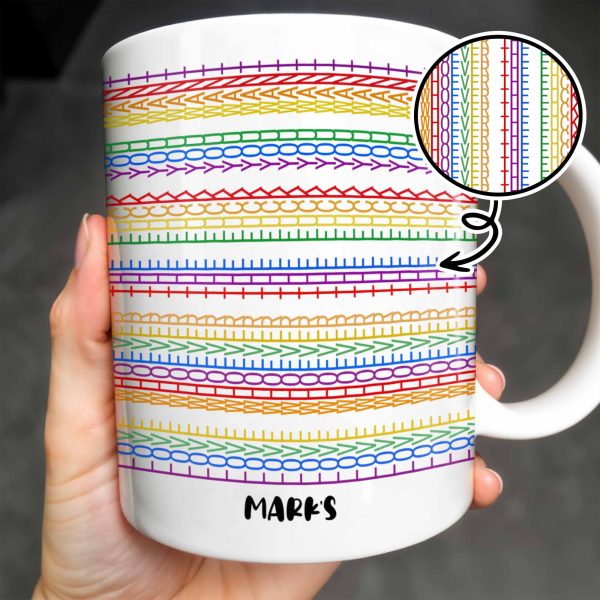 Express Yourself With Colorful Patterns - Personalized Custom Coffee Mug - CPL381_MG Express Yourself With Colorful Patterns - Personalized Custom Coffee Mug - CPL381_MG