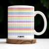 Express Yourself With Colorful Patterns - Personalized Custom Coffee Mug - CPL381_MG Express Yourself With Colorful Patterns - Personalized Custom Coffee Mug - CPL381_MG