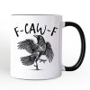 F-CAW-F Gothic Raven Personalized Mug, Snarky Halloween Gift with Custom Name F-CAW-F Gothic Raven Personalized Mug, Snarky Halloween Gift with Custom Name