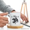 F-CAW-F Gothic Raven Personalized Mug, Snarky Halloween Gift with Custom Name F-CAW-F Gothic Raven Personalized Mug, Snarky Halloween Gift with Custom Name