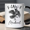 F-CAW-F Gothic Raven Personalized Mug, Snarky Halloween Gift with Custom Name F-CAW-F Gothic Raven Personalized Mug, Snarky Halloween Gift with Custom Name