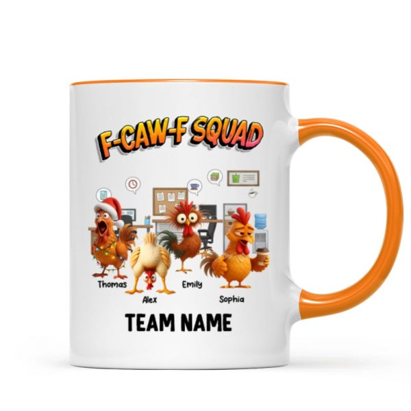F-Caw-F Squad Funny Chicken Staff - Personalized Mug - Funny Gift For Coworkers, Colleagues F-Caw-F Squad Funny Chicken Staff - Personalized Mug - Funny Gift For Coworkers, Colleagues