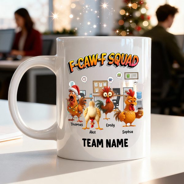 F-Caw-F Squad Funny Chicken Staff - Personalized Mug - Funny Gift For Coworkers, Colleagues F-Caw-F Squad Funny Chicken Staff - Personalized Mug - Funny Gift For Coworkers, Colleagues