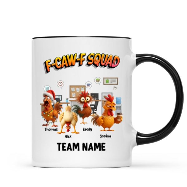 F-Caw-F Squad Funny Chicken Staff - Personalized Mug - Funny Gift For Coworkers, Colleagues F-Caw-F Squad Funny Chicken Staff - Personalized Mug - Funny Gift For Coworkers, Colleagues