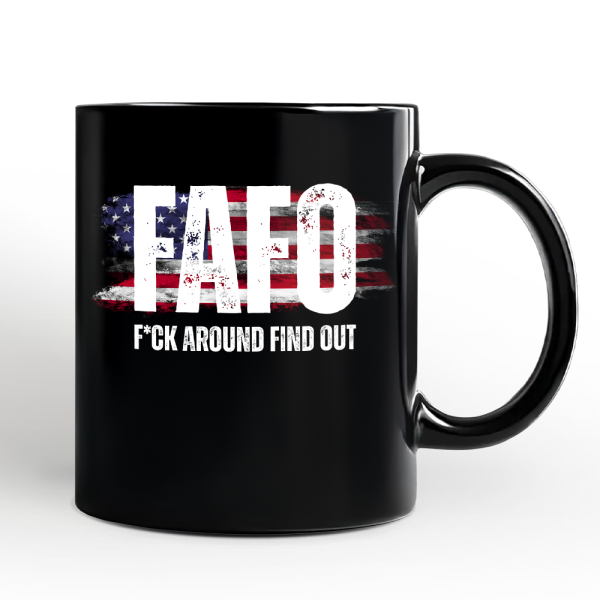 FAFO USA Flag Personalized Mug, F Around Find Out Patriotic Humor Gift with Custom Name FAFO USA Flag Personalized Mug, F Around Find Out Patriotic Humor Gift with Custom Name