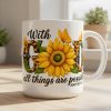 Faith & Flowers Mug Personalized Gifts For Christian 08HUDT261125