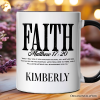 Faith Matthew 17:20 Christian Personalized Mug, Minimal Bible Verse Inspirational Gift with Custom Name Faith Matthew 17:20 Christian Personalized Mug, Minimal Bible Verse Inspirational Gift with Custom Name