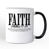 Faith Matthew 17:20 Christian Personalized Mug, Minimal Bible Verse Inspirational Gift with Custom Name Faith Matthew 17:20 Christian Personalized Mug, Minimal Bible Verse Inspirational Gift with Custom Name