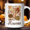 Fall Blessings Personalized Mug, Autumn Christian Faith Gift with Custom Name Fall Blessings Personalized Mug, Autumn Christian Faith Gift with Custom Name