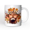 Fall Highland Cow Personalized Mug, Messy Bun Howdy Gift with Autumn Vibes and Custom Name Fall Highland Cow Personalized Mug, Messy Bun Howdy Gift with Autumn Vibes and Custom Name