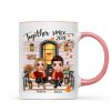 Fall Season Couple Front Porch Personalized Mug Fall Season Couple Front Porch Personalized Mug