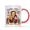Fall Season Couple Front Porch Personalized Mug Fall Season Couple Front Porch Personalized Mug