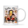 Fall Season Couple Front Porch Personalized Mug Fall Season Couple Front Porch Personalized Mug