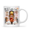 Fall Season Doll Cat Mom Front Porch Personalized Mug Fall Season Doll Cat Mom Front Porch Personalized Mug
