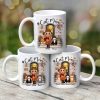 Fall Season Doll Cat Mom Front Porch Personalized Mug Fall Season Doll Cat Mom Front Porch Personalized Mug