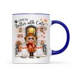 Fall Season Doll Cat Mom Front Porch Personalized Mug Fall Season Doll Cat Mom Front Porch Personalized Mug