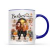 Fall Season Pretty Standing Best Friends Sisters Front Porch Personalized Mug (11oz) Fall Season Pretty Standing Best Friends Sisters Front Porch Personalized Mug (11oz)