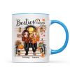 Fall Season Pretty Standing Best Friends Sisters Front Porch Personalized Mug (11oz) Fall Season Pretty Standing Best Friends Sisters Front Porch Personalized Mug (11oz)