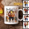 Fall Season Pretty Standing Best Friends Sisters Front Porch Personalized Mug (11oz) Fall Season Pretty Standing Best Friends Sisters Front Porch Personalized Mug (11oz)