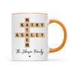 Family Crossword Puzzle Art Gift For Family Friends Personalized Mug Family Crossword Puzzle Art Gift For Family Friends Personalized Mug