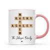 Family Crossword Puzzle Art Gift For Family Friends Personalized Mug Family Crossword Puzzle Art Gift For Family Friends Personalized Mug