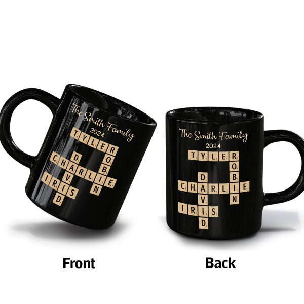 Family Forever Linked Together Crossword Puzzle Art Personalized Mug, Gift For Brothers, Sisters, Siblings, Family Family Forever Linked Together Crossword Puzzle Art Personalized Mug, Gift For Brothers, Sisters, Siblings, Family