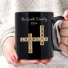 Family Forever Linked Together Crossword Puzzle Art Personalized Mug, Gift For Brothers, Sisters, Siblings, Family Family Forever Linked Together Crossword Puzzle Art Personalized Mug, Gift For Brothers, Sisters, Siblings, Family