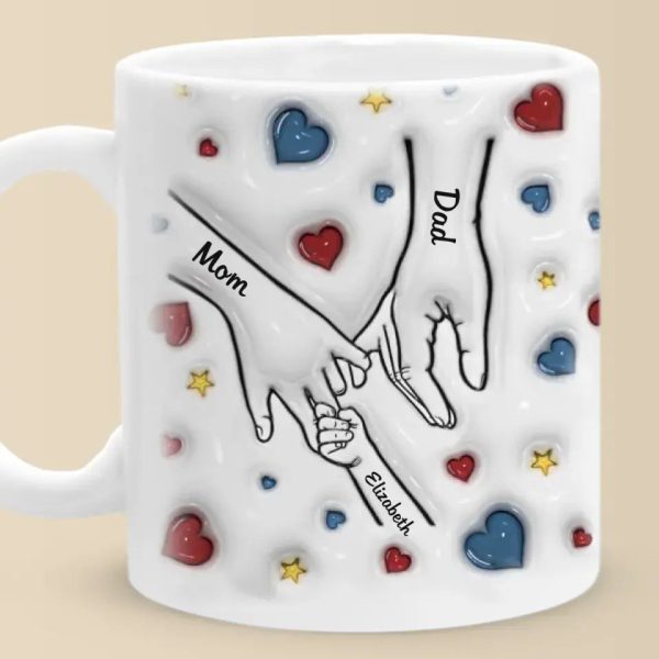 Family Is Where Love Never Ends - Family Personalized Custom 3D Inflated Effect Printed Mug - Gift For Family Members Family Is Where Love Never Ends - Family Personalized Custom 3D Inflated Effect Printed Mug - Gift For Family Members