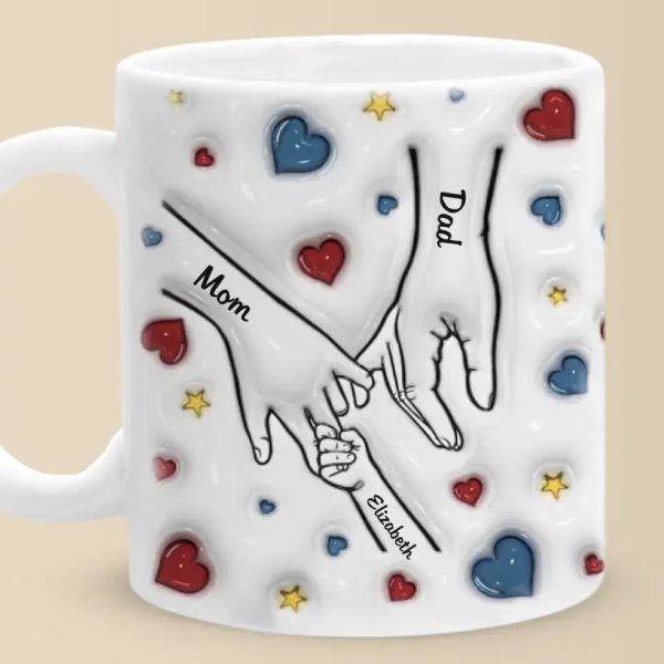 Family Is Where Love Never Ends - Family Personalized Custom 3D Inflated Effect Printed Mug - Gift For Family Members Family Is Where Love Never Ends - Family Personalized Custom 3D Inflated Effect Printed Mug - Gift For Family Members