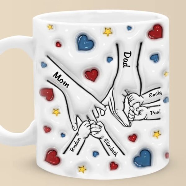 Family Is Where Love Never Ends - Family Personalized Custom 3D Inflated Effect Printed Mug - Gift For Family Members Family Is Where Love Never Ends - Family Personalized Custom 3D Inflated Effect Printed Mug - Gift For Family Members