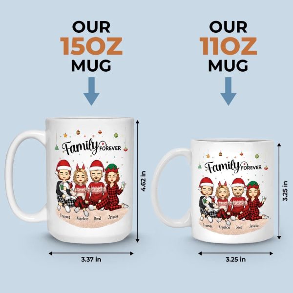 Family Makes Christmas Feel Magical - Family Personalized Custom Mug - Christmas Gift For Family Members Family Makes Christmas Feel Magical - Family Personalized Custom Mug - Christmas Gift For Family Members
