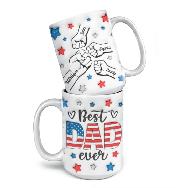 Family Means Nobody Gets Left Behind - Family Personalized Custom 3D Inflated Effect Printed Mug - Father's Day, Gift For Dad Family Means Nobody Gets Left Behind - Family Personalized Custom 3D Inflated Effect Printed Mug - Father's Day, Gift For Dad