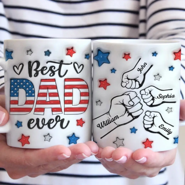 Family Means Nobody Gets Left Behind - Family Personalized Custom 3D Inflated Effect Printed Mug - Father's Day, Gift For Dad Family Means Nobody Gets Left Behind - Family Personalized Custom 3D Inflated Effect Printed Mug - Father's Day, Gift For Dad