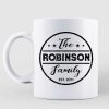 Family Name Personalized Coffee Mug Family Name Personalized Coffee Mug