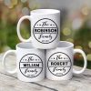 Family Name Personalized Coffee Mug Family Name Personalized Coffee Mug