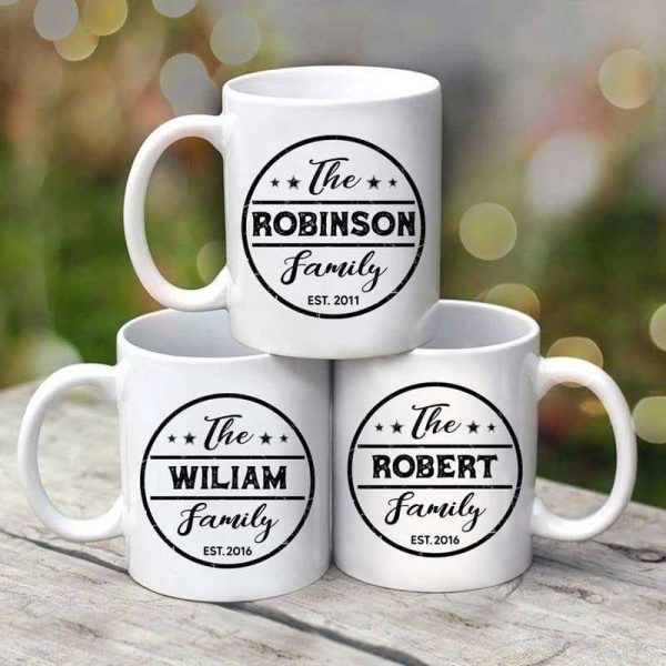 Family Name Personalized Coffee Mug Family Name Personalized Coffee Mug