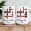 Family Name Scrabble Christmas - Personalized Mug Family Name Scrabble Christmas - Personalized Mug