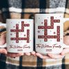 Family Name Scrabble Christmas - Personalized Mug Family Name Scrabble Christmas - Personalized Mug