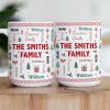 Family Name Word Christmas Theme - Personalized Mug Family Name Word Christmas Theme - Personalized Mug