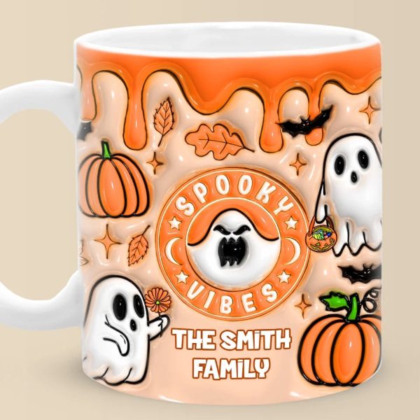 Family Of Boos And Haunts - Family Personalized Custom 3D Inflated Effect Printed Mug - Halloween Gift For Family Members Family Of Boos And Haunts - Family Personalized Custom 3D Inflated Effect Printed Mug - Halloween Gift For Family Members