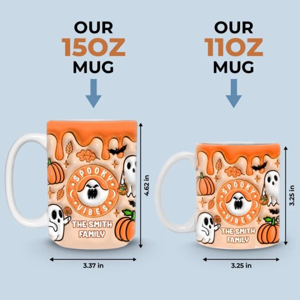 Family Of Boos And Haunts - Family Personalized Custom 3D Inflated Effect Printed Mug - Halloween Gift For Family Members Family Of Boos And Haunts - Family Personalized Custom 3D Inflated Effect Printed Mug - Halloween Gift For Family Members