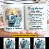 Family Old Couple To My Husband You Are The World Skin Custom Mug, Couple Gift, Anniversary Gift, Memorial Gift, Grandparents Day Gifts Family Old Couple To My Husband You Are The World Skin Custom Mug, Couple Gift, Anniversary Gift, Memorial Gift, Grandparents Day Gifts
