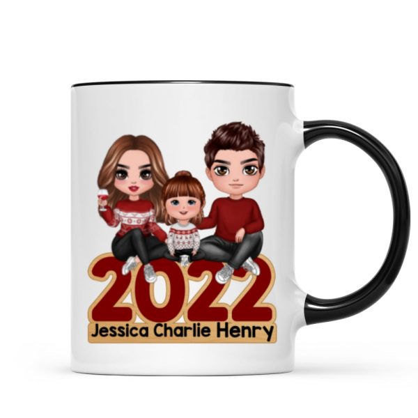 Family Sitting 2022 Christmas Personalized Mug